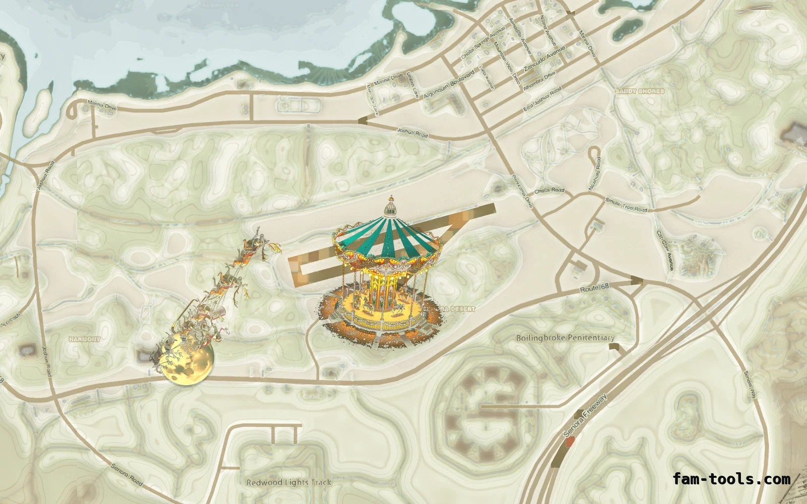 Christmas Mixed light Christmas FiveM minimap, sandy shores