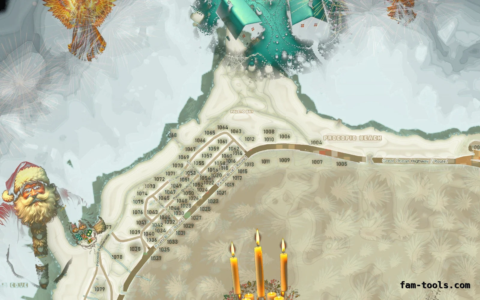 Christmas Mixed light Christmas FiveM minimap, paleto bay