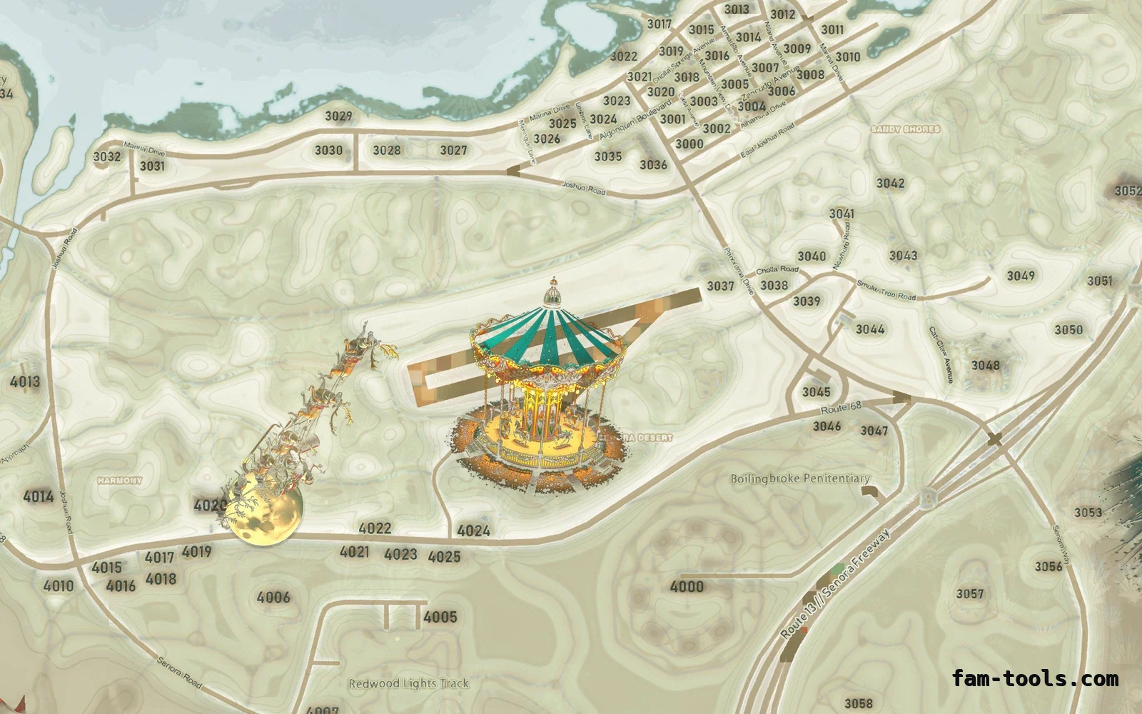 Christmas Mixed light Christmas FiveM minimap, sandy shores