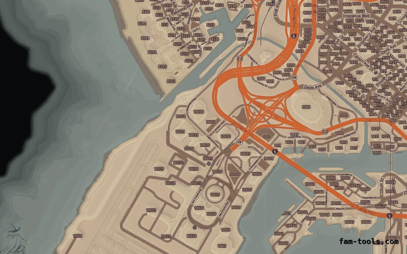 Halloween Mixed light Halloween FiveM minimap, the harbour