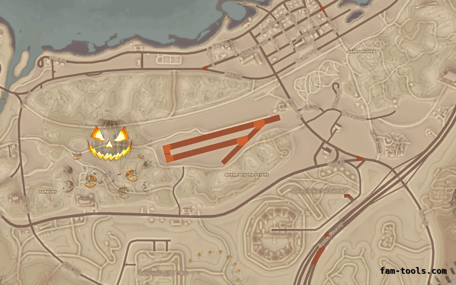 Halloween Mixed light Halloween FiveM minimap, sandy shores