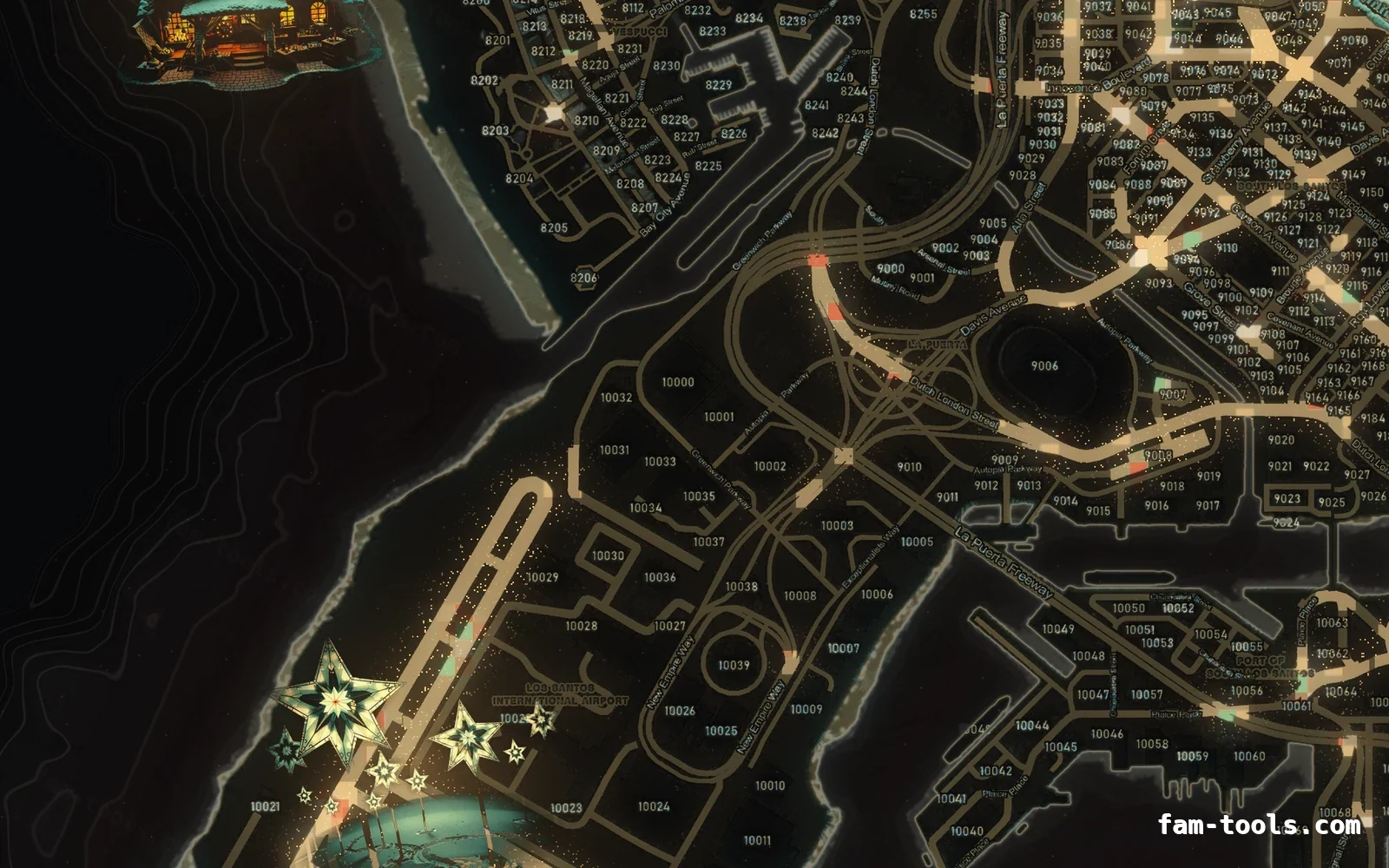 Christmas Orange Christmas FiveM minimap, the harbour