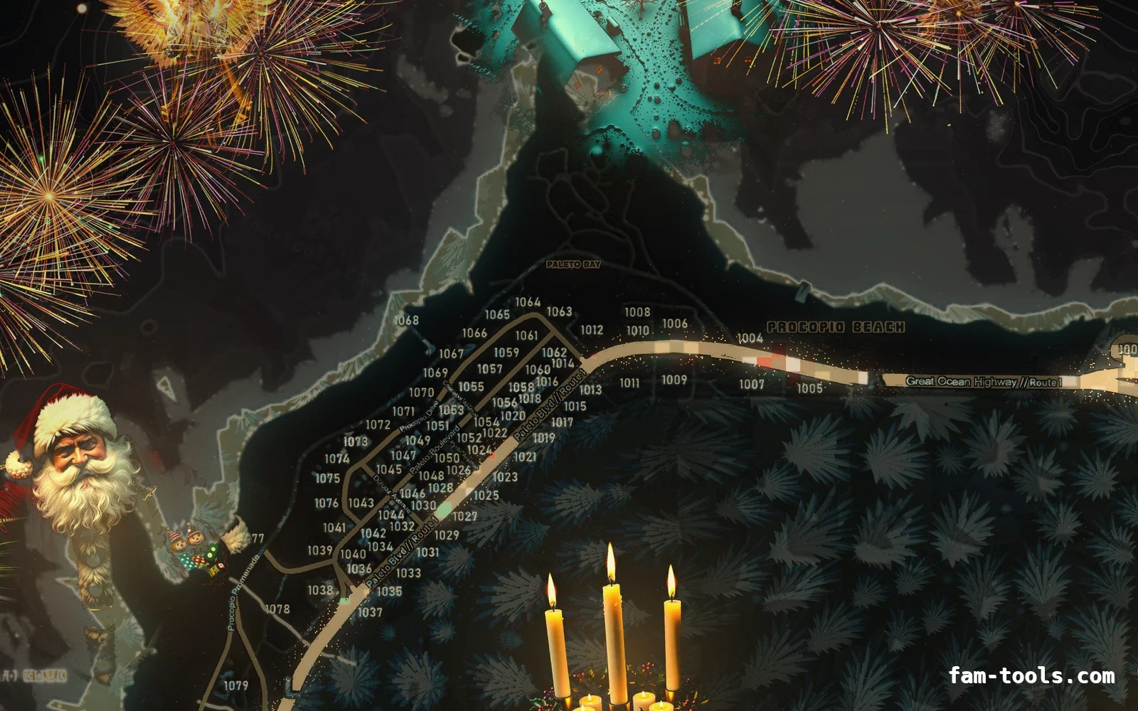 Christmas Orange Christmas FiveM minimap, paleto bay