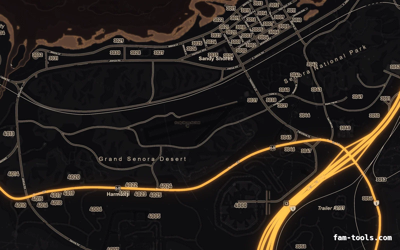 Halloween Orange Halloween minimap — Sandy Shores Halloween Orange Halloween FiveM minimap, sandy shores