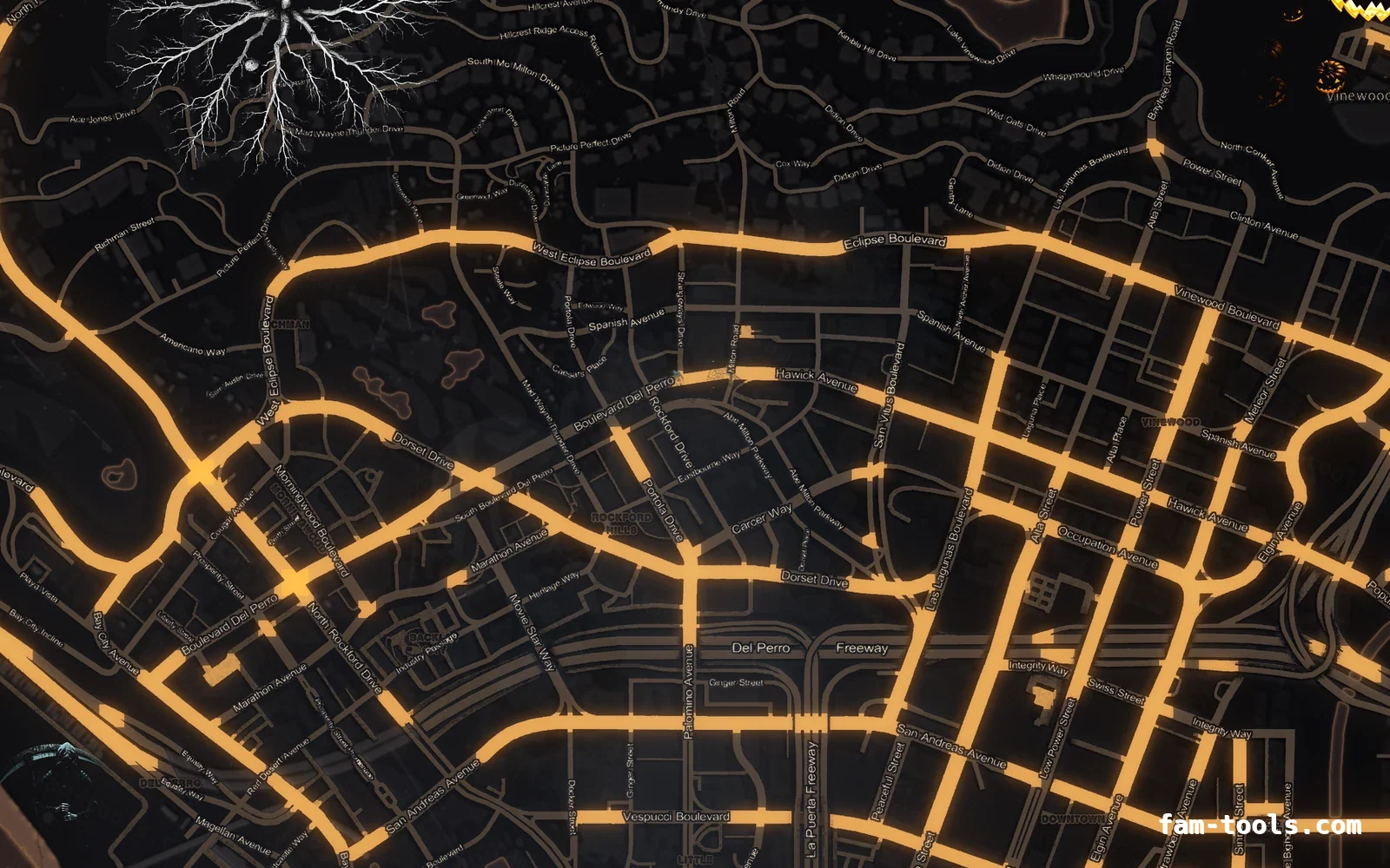 Halloween Orange Halloween minimap — Los Santos Halloween Orange Halloween FiveM minimap, los santos