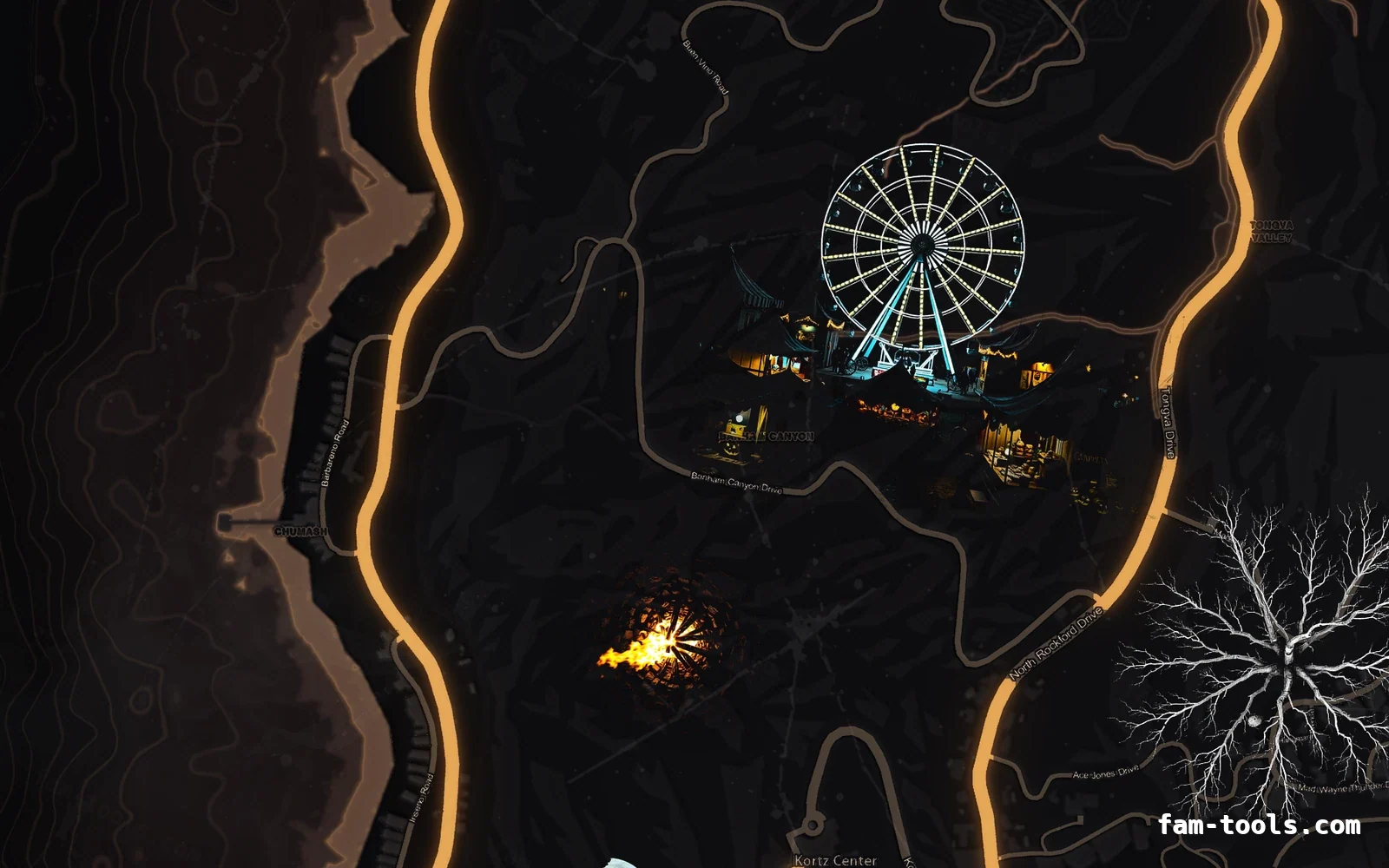 Halloween Orange Halloween minimap — The west coast Halloween Orange Halloween FiveM minimap, the west coast