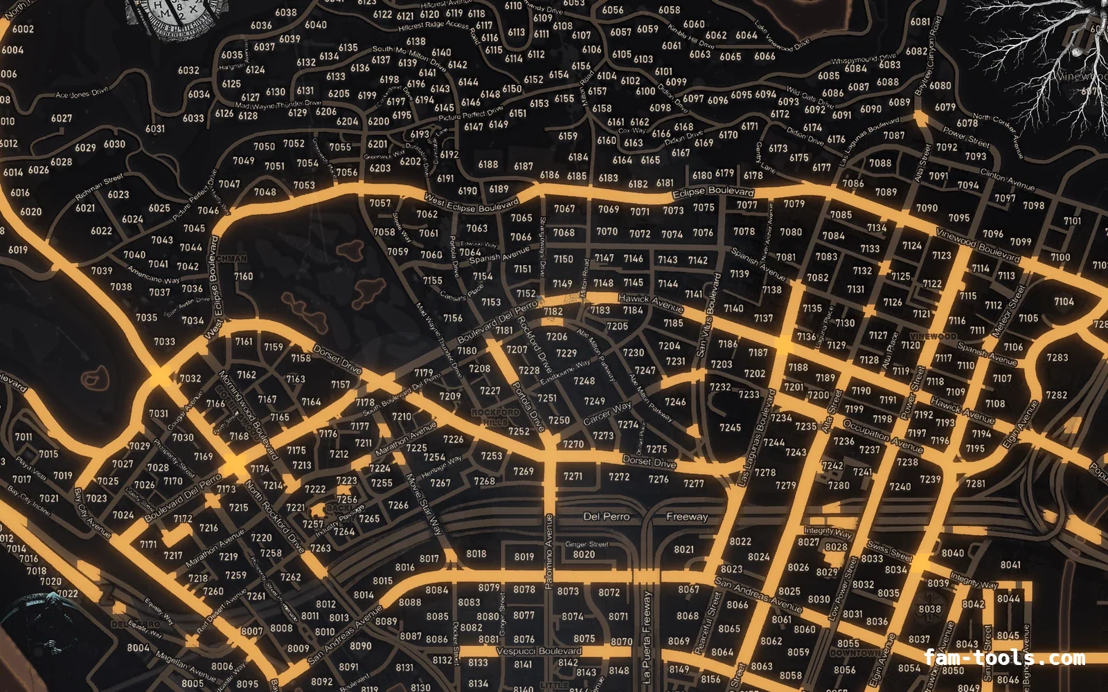 Halloween Orange Halloween FiveM minimap, los santos