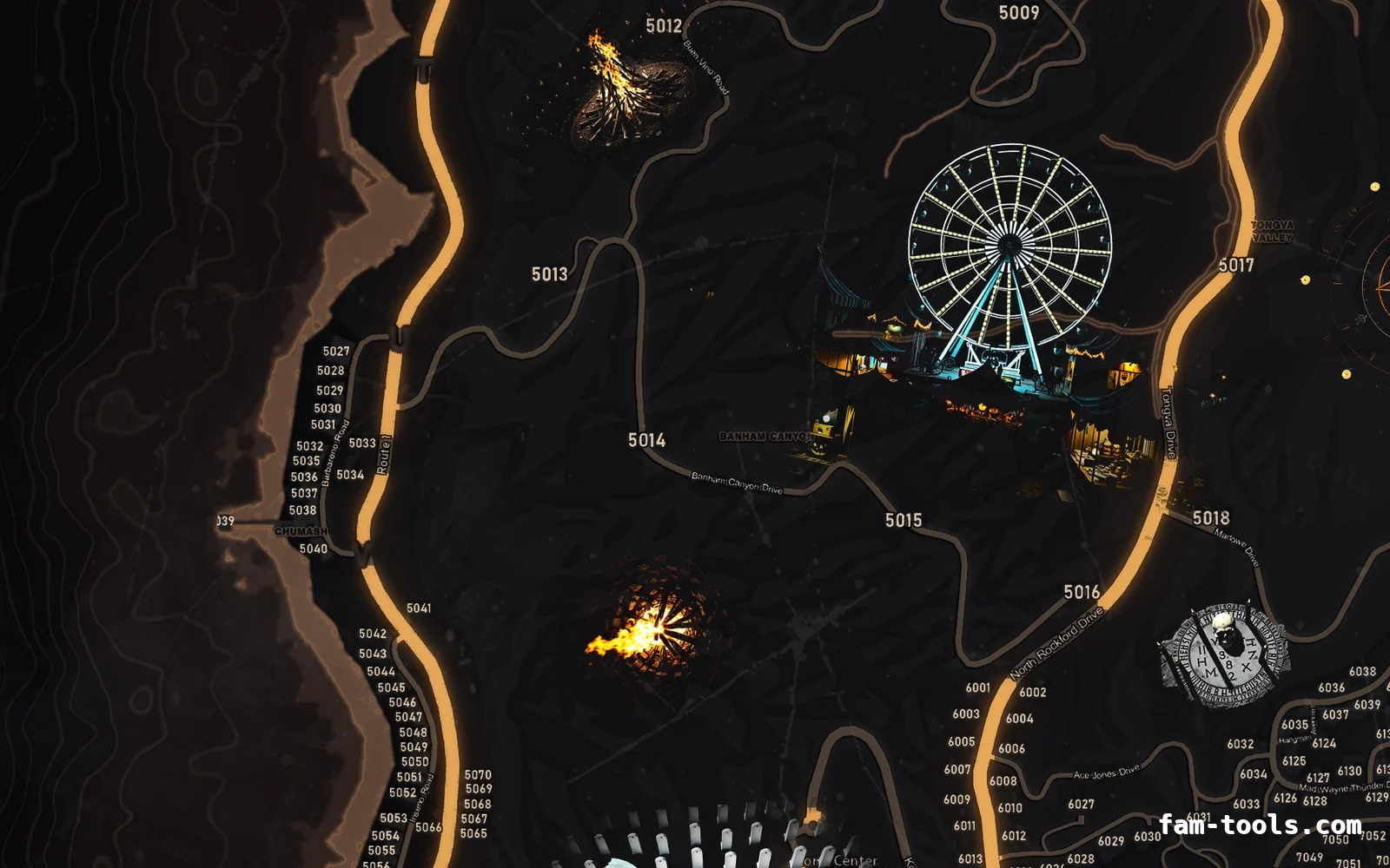 Halloween Orange Halloween FiveM minimap, the west coast