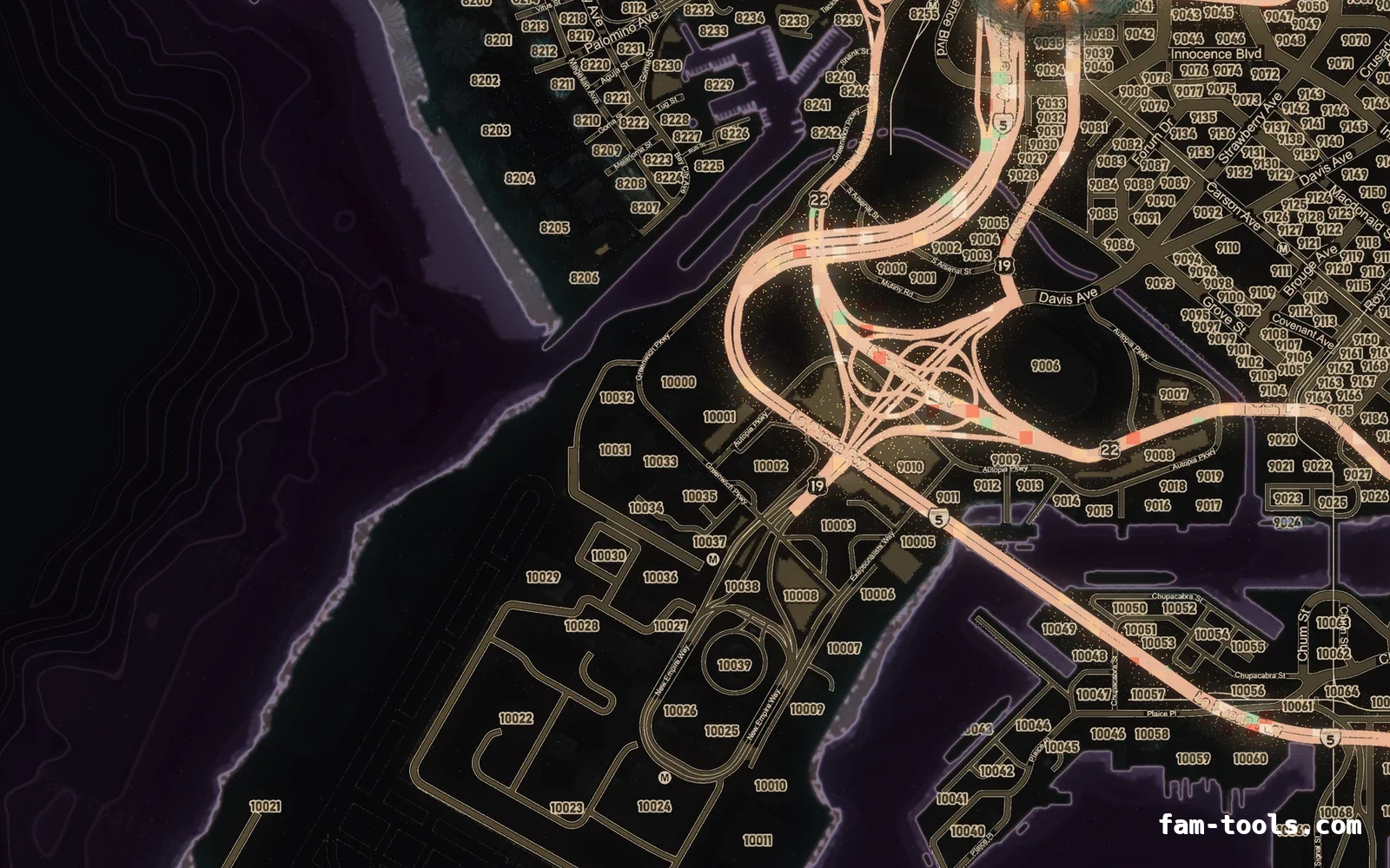 Christmas Pink Christmas FiveM minimap, the harbour