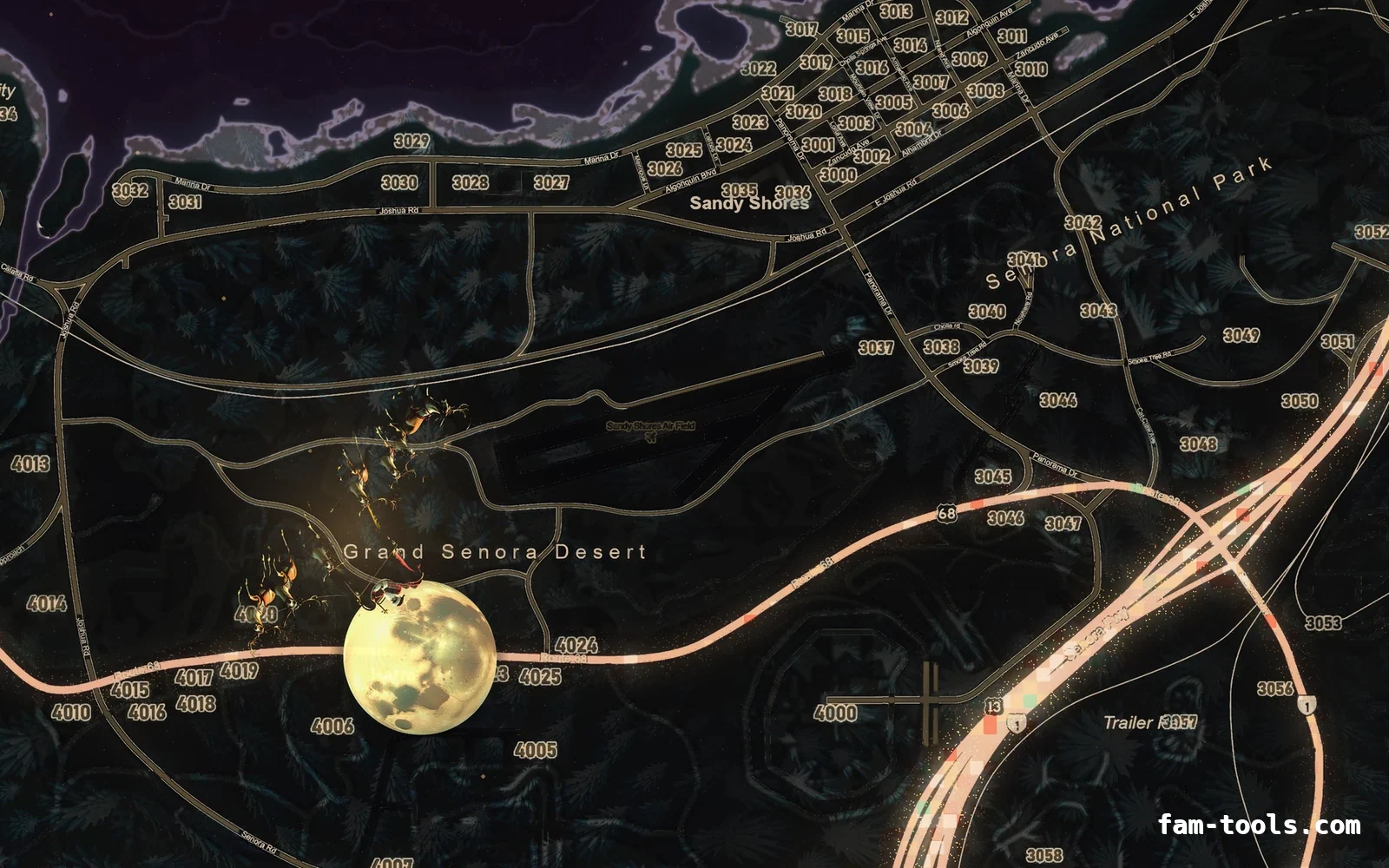 Christmas Pink Christmas FiveM minimap, sandy shores