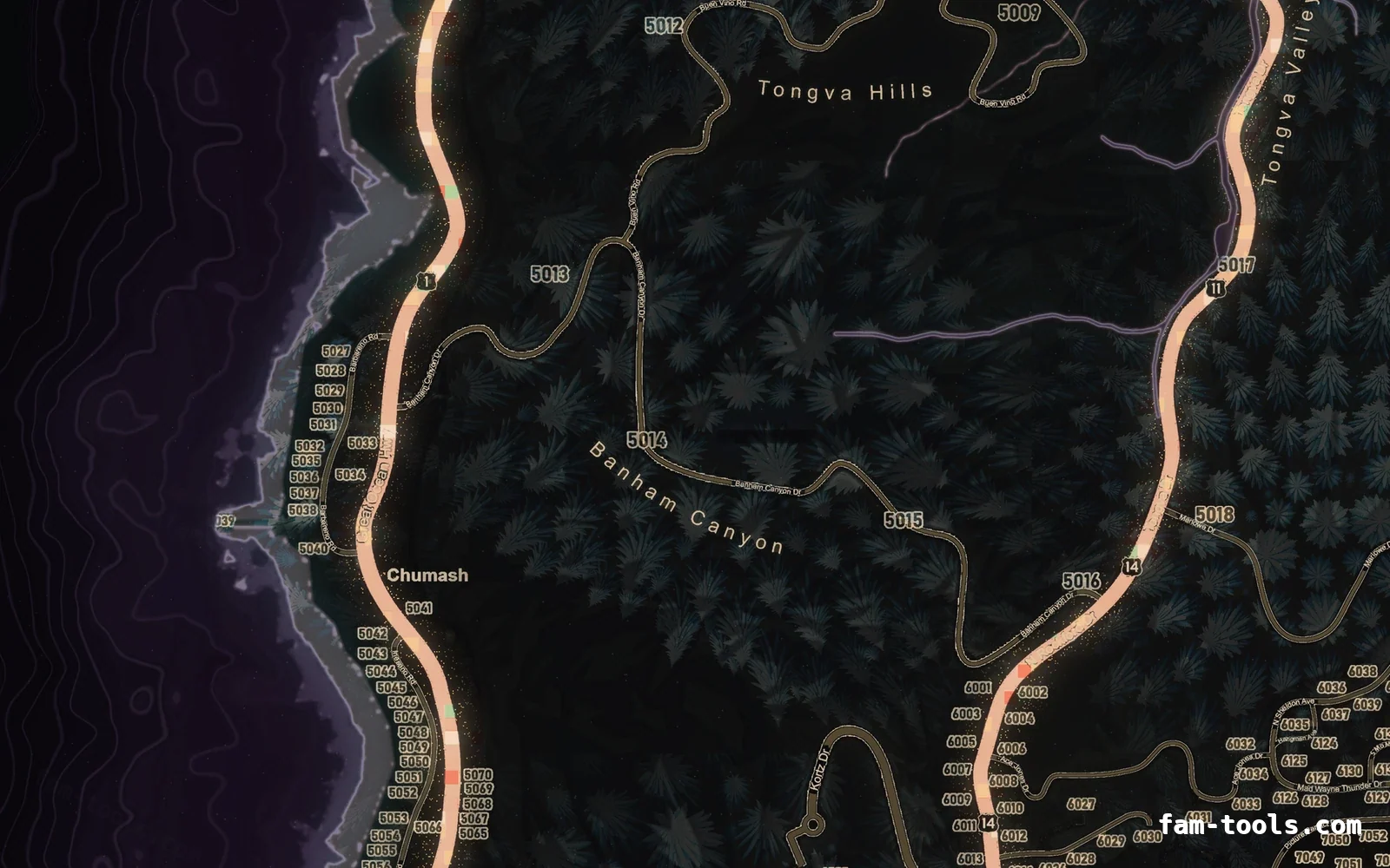 Christmas Pink Christmas FiveM minimap, the west coast