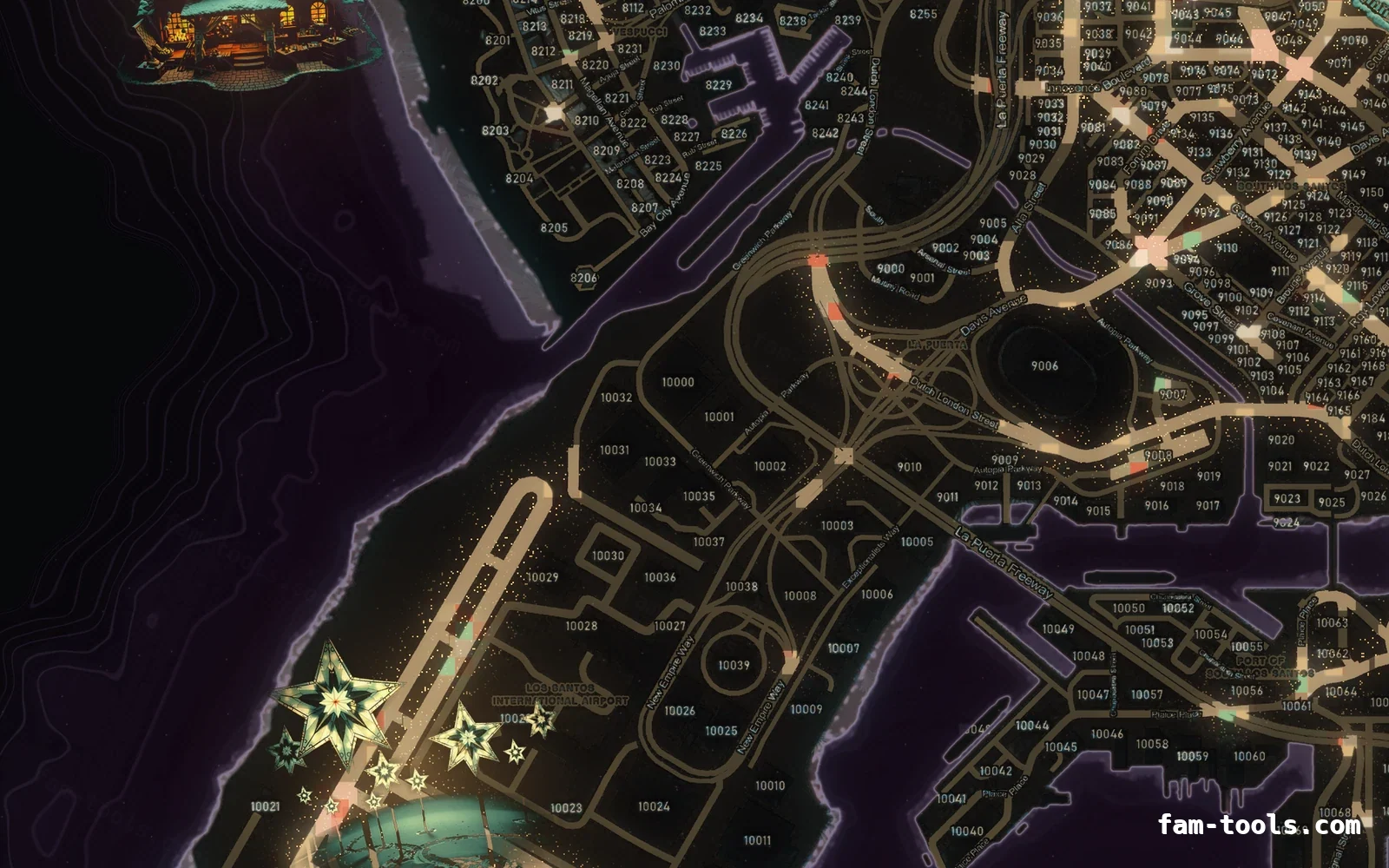 Christmas Pink Christmas FiveM minimap, the harbour