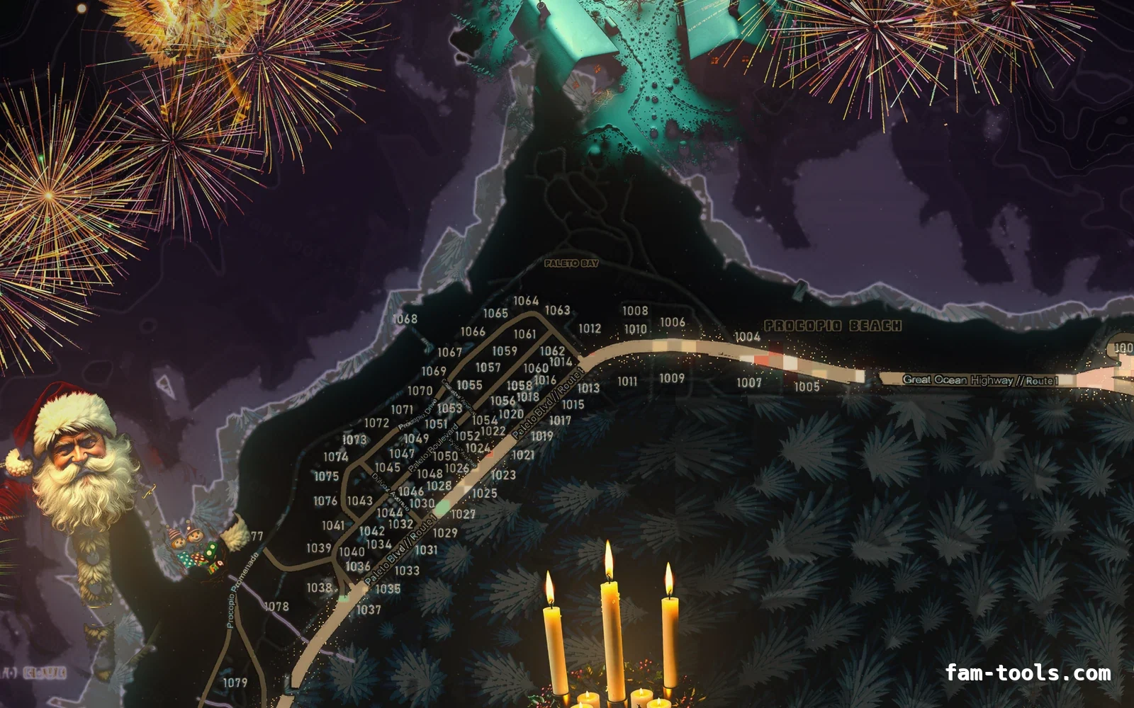 Christmas Pink Christmas FiveM minimap, paleto bay