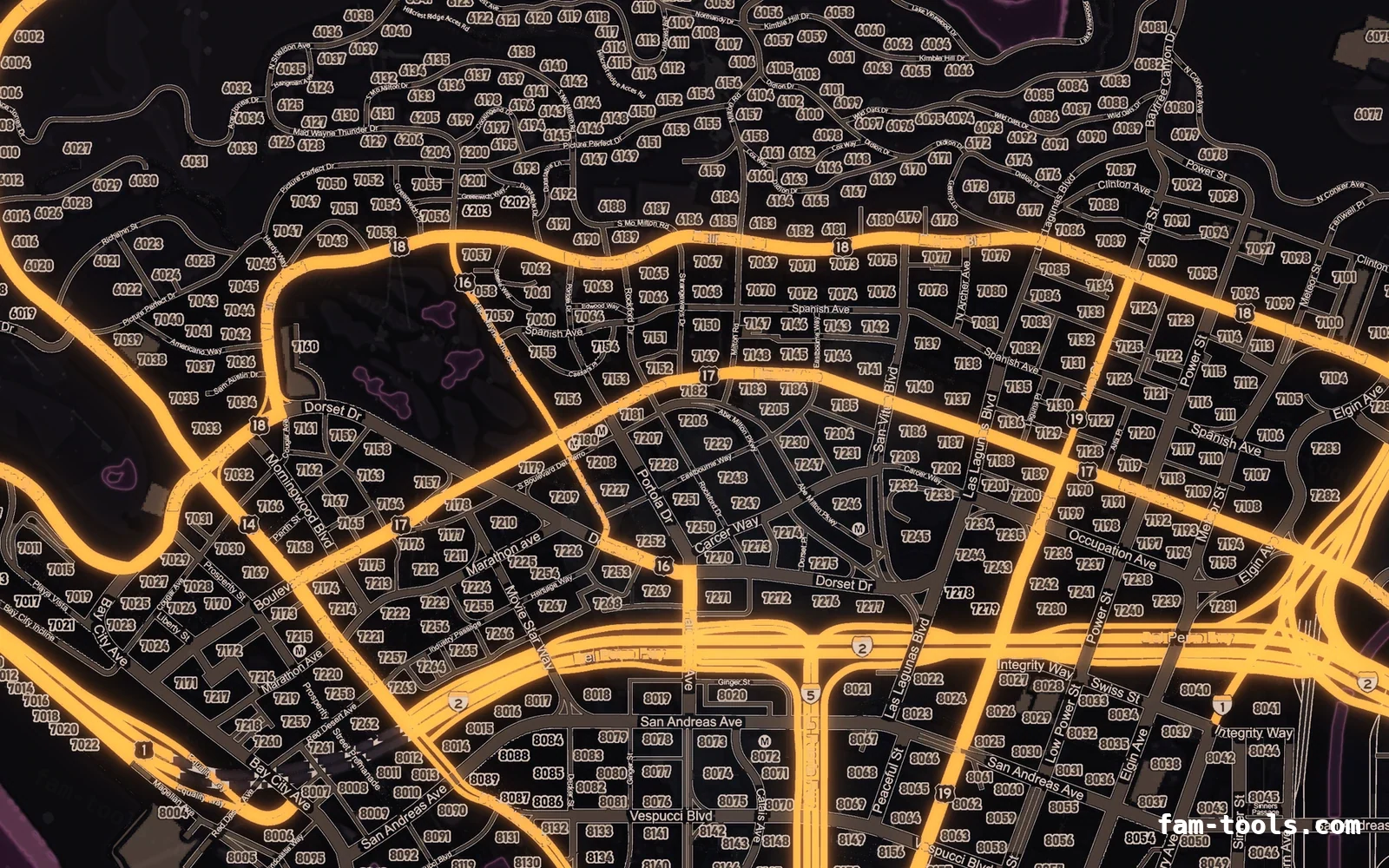 Halloween Pink Halloween minimap — Los Santos Halloween Pink Halloween FiveM minimap, los santos