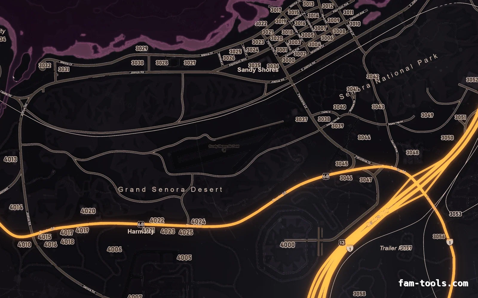 Halloween Pink Halloween minimap — Sandy Shores Halloween Pink Halloween FiveM minimap, sandy shores