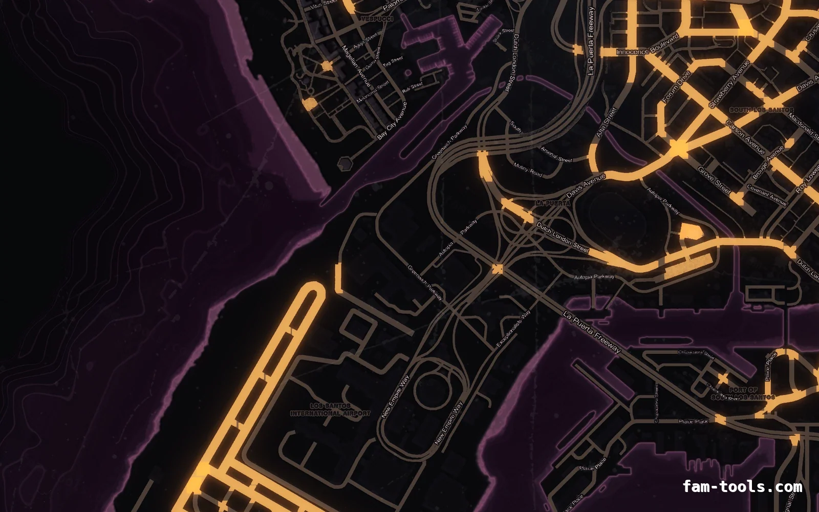 Halloween Pink Halloween FiveM minimap, the harbour