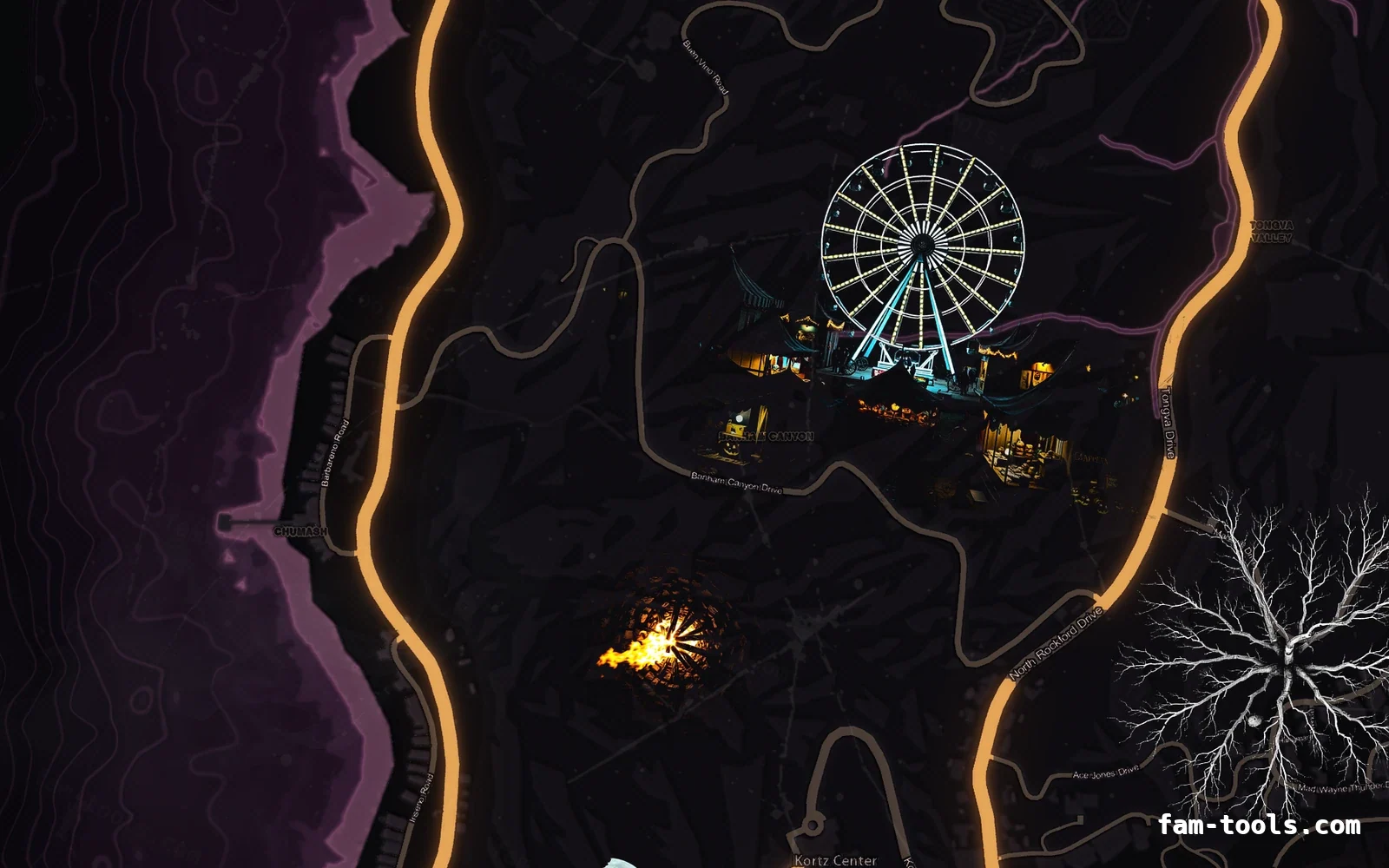 Halloween Pink Halloween FiveM minimap, the west coast