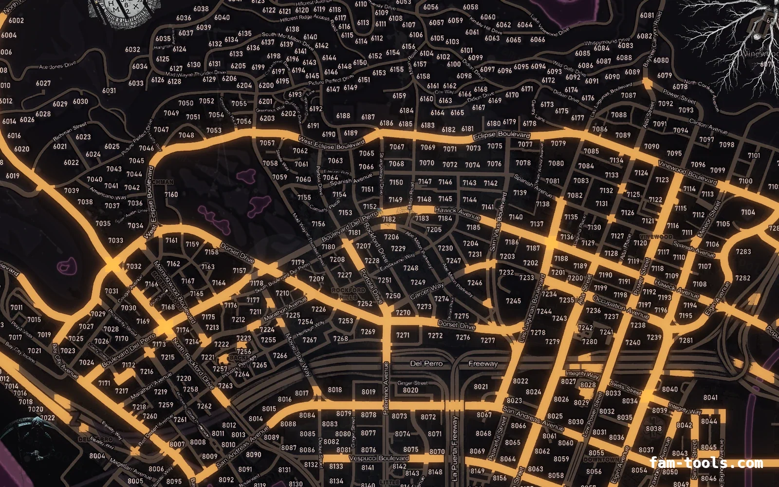 Halloween Pink Halloween FiveM minimap, los santos