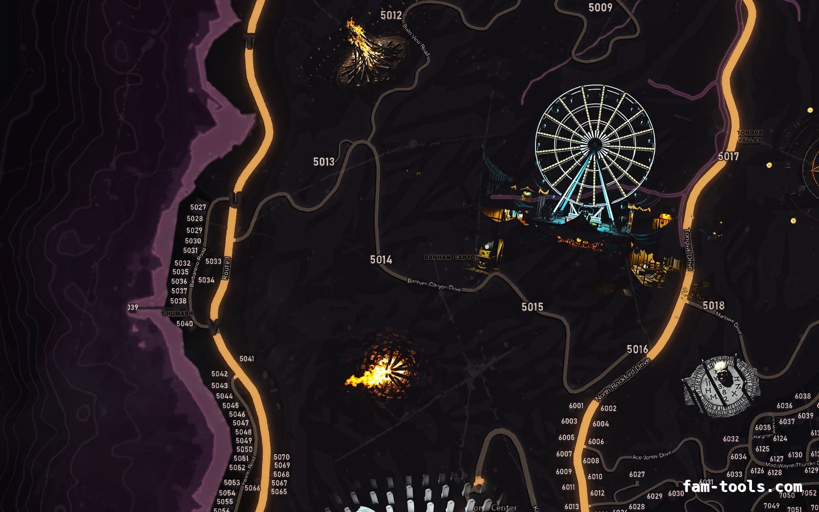 Halloween Pink Halloween FiveM minimap, the west coast