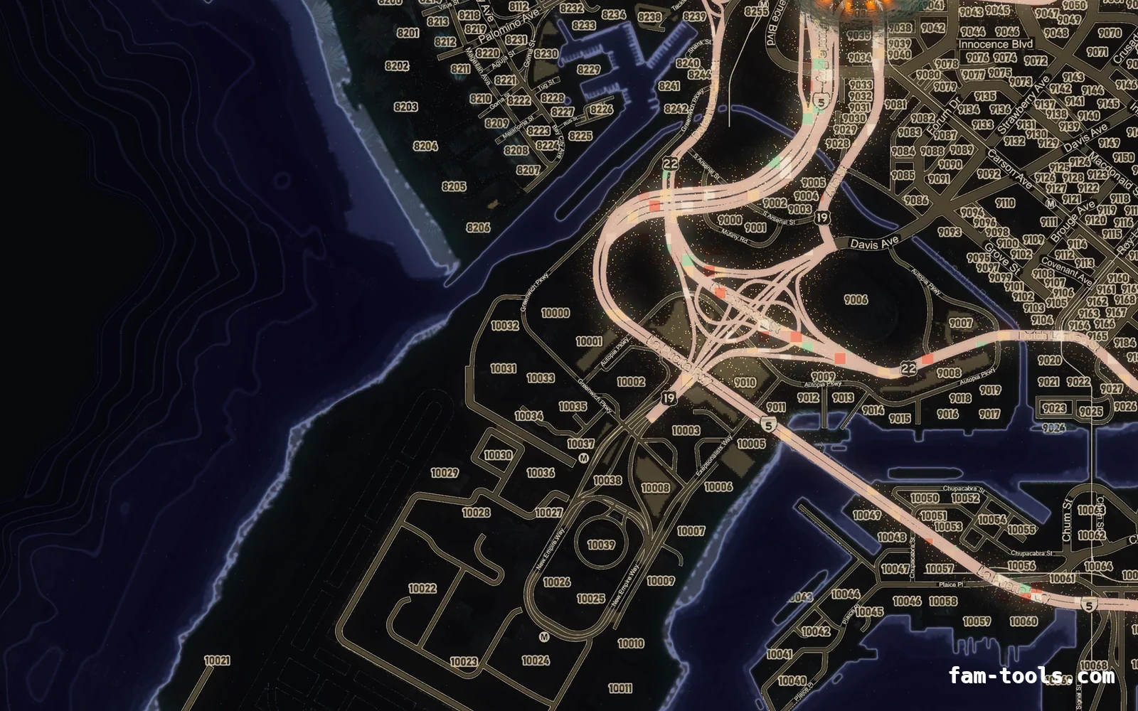 Christmas Purple Christmas minimap — The harbour Christmas Purple Christmas FiveM minimap, the harbour