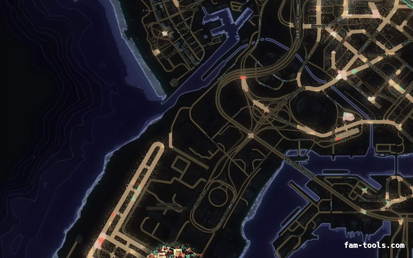 Christmas Purple Christmas FiveM minimap, the harbour