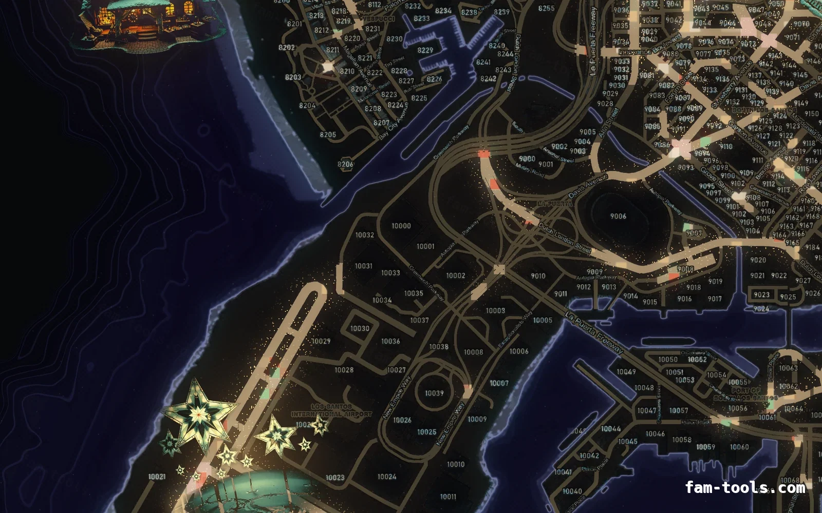 Christmas Purple Christmas FiveM minimap, the harbour