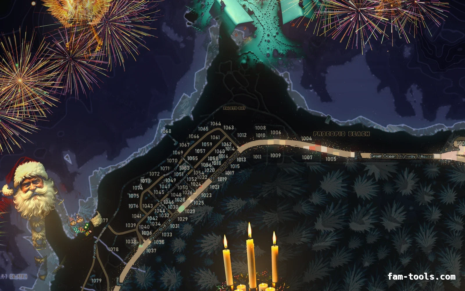 Christmas Purple Christmas FiveM minimap, paleto bay