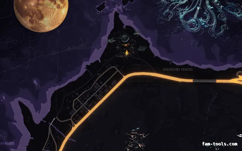 Halloween Purple FiveM Halloween minimap, the whole map