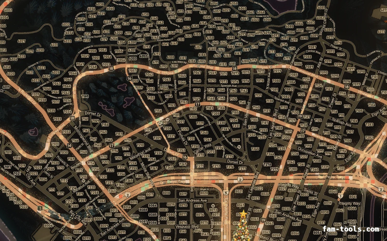 Christmas Red Christmas minimap — Los Santos Christmas Red Christmas FiveM minimap, los santos
