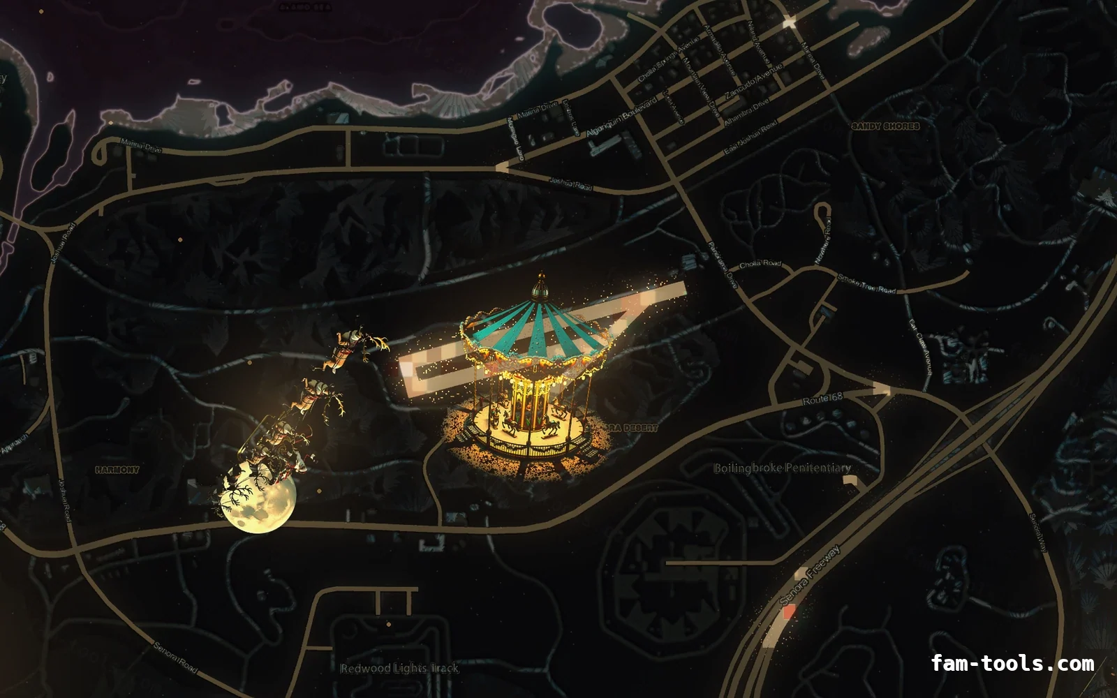 Christmas Red Christmas FiveM minimap, sandy shores