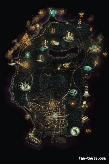 Christmas Red WINTER CRIMSON FiveM-compatible minimap for GTA 5 — with postal codes — showing the whole Los Santos and Blaine County map
