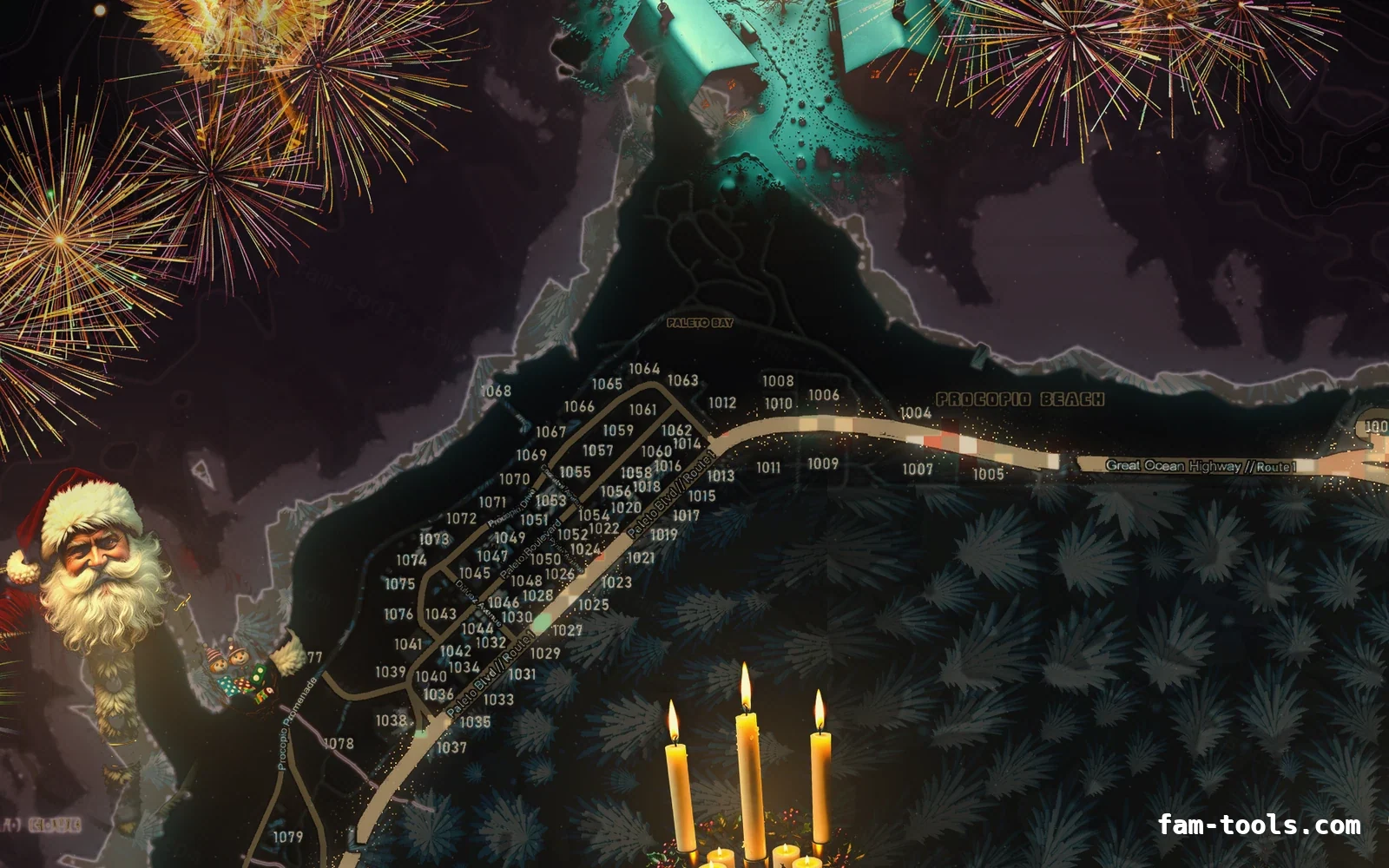 Christmas Red Christmas FiveM minimap, paleto bay