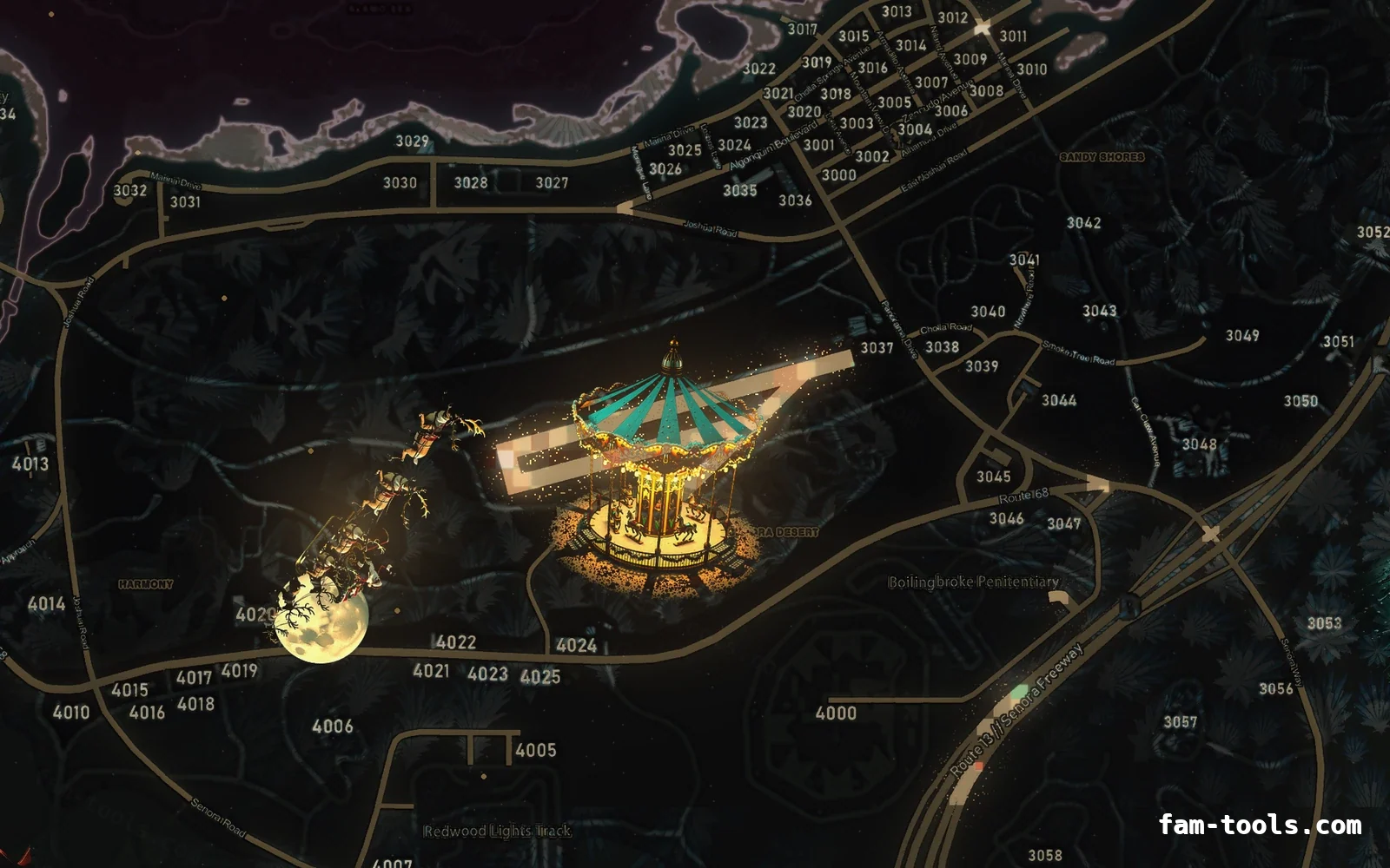 Christmas Red Christmas FiveM minimap, sandy shores