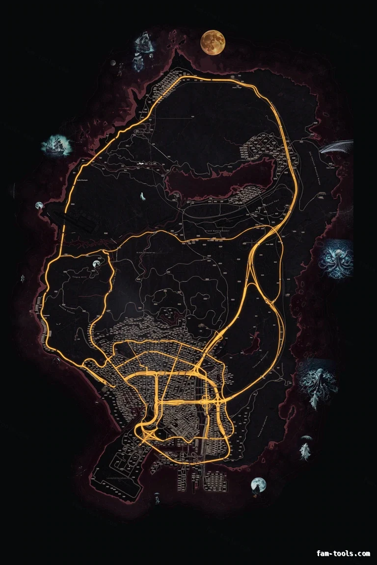 Halloween Red FiveM Halloween minimap, the whole map