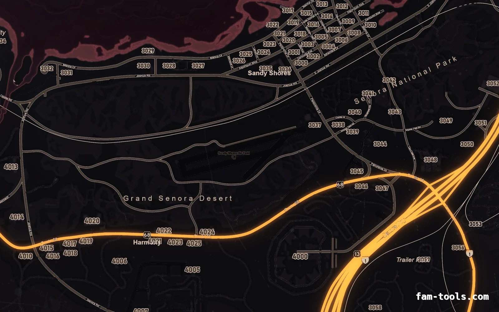 Halloween Red Halloween FiveM minimap, sandy shores