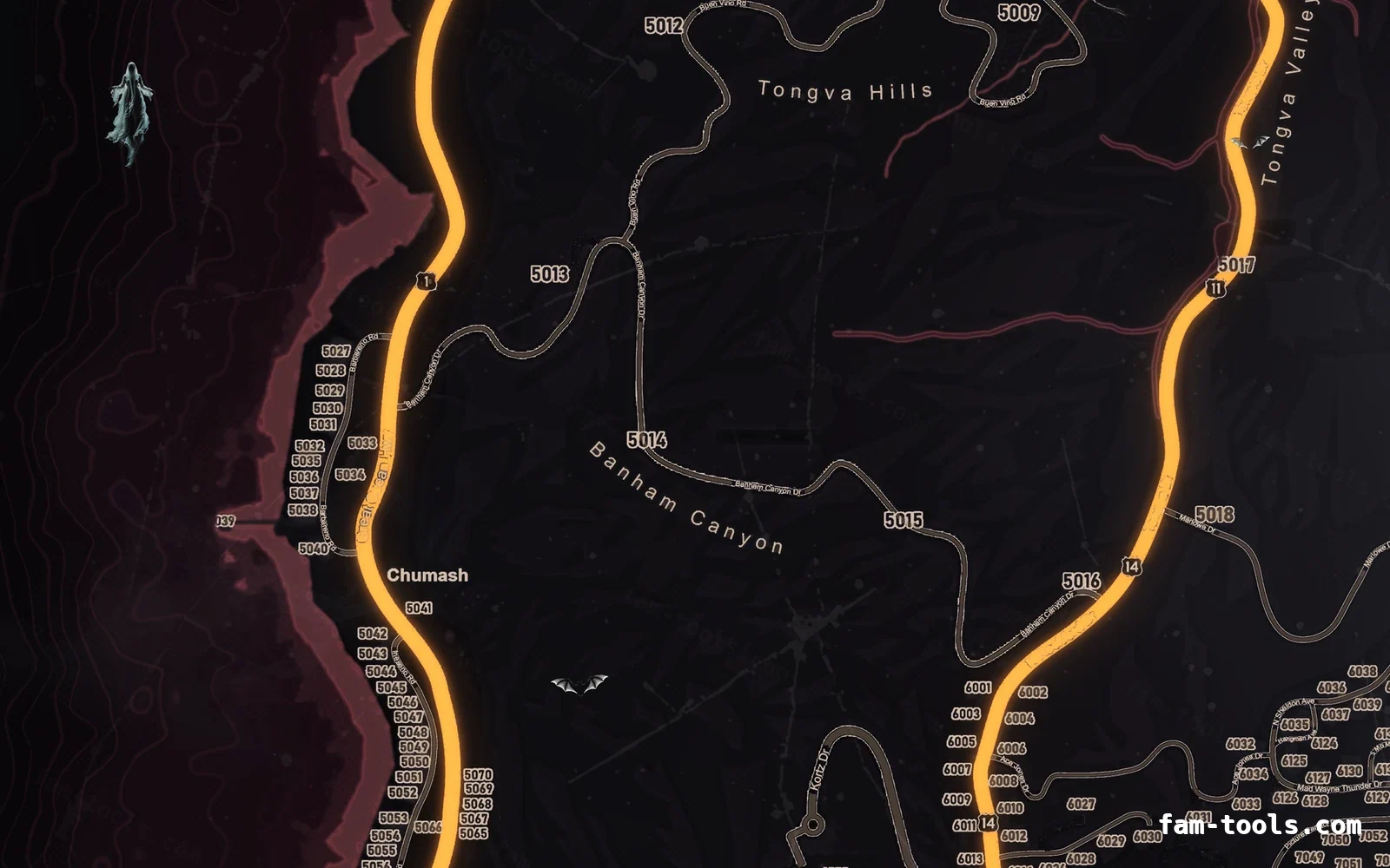 Halloween Red Halloween FiveM minimap, the west coast