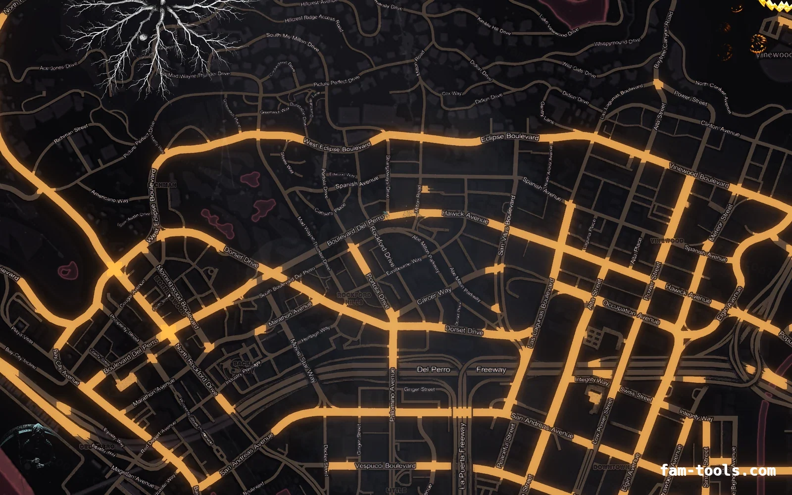 Halloween Red Halloween minimap — Los Santos Halloween Red Halloween FiveM minimap, los santos