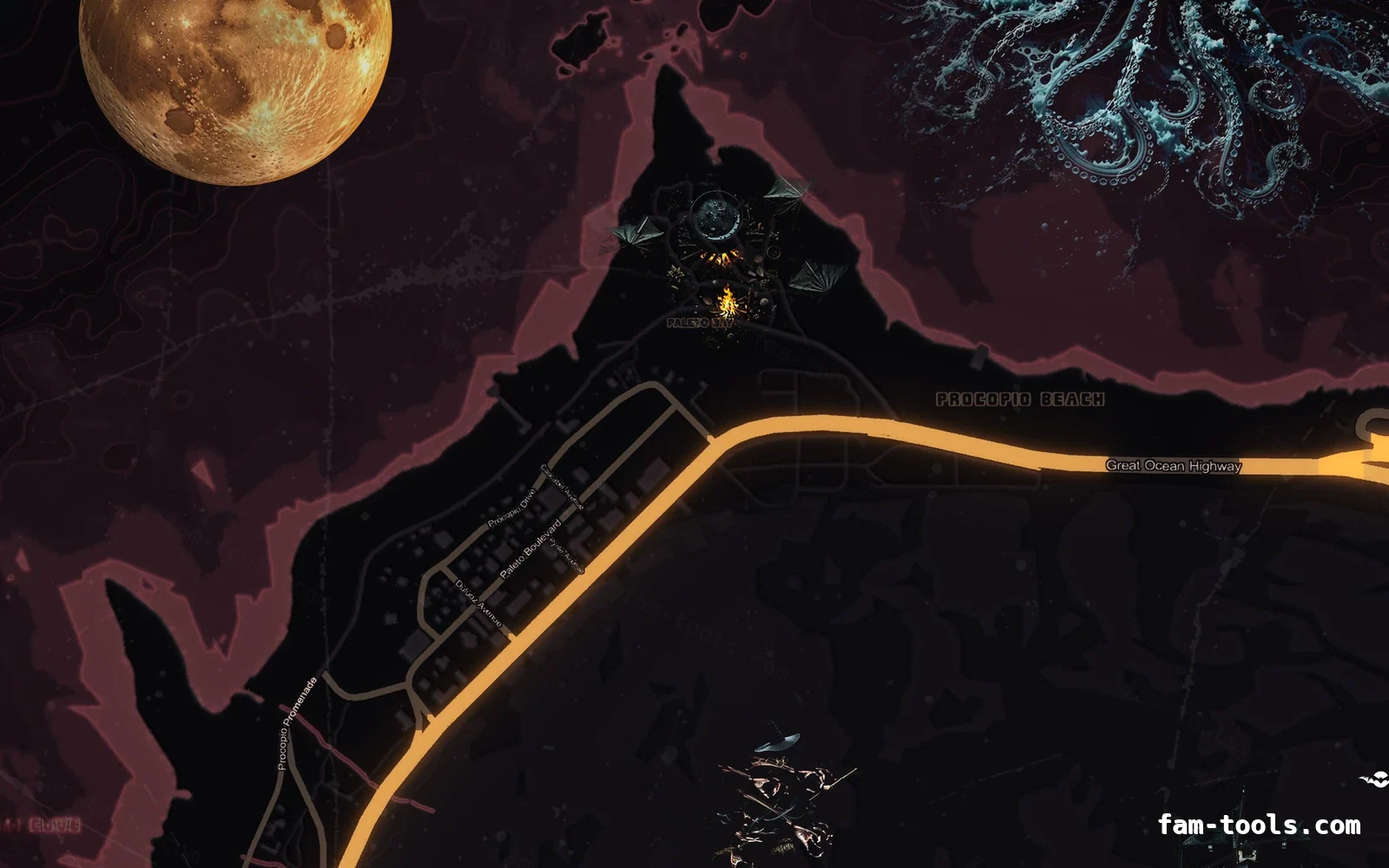 Halloween Red Halloween minimap — Paleto Bay Halloween Red Halloween FiveM minimap, paleto bay