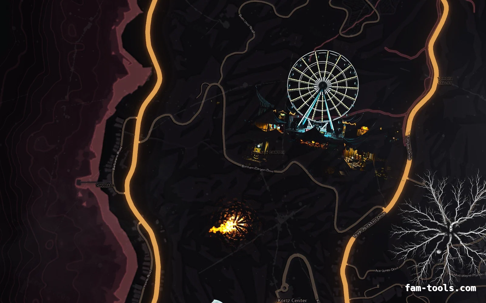 Halloween Red Halloween minimap — The west coast Halloween Red Halloween FiveM minimap, the west coast