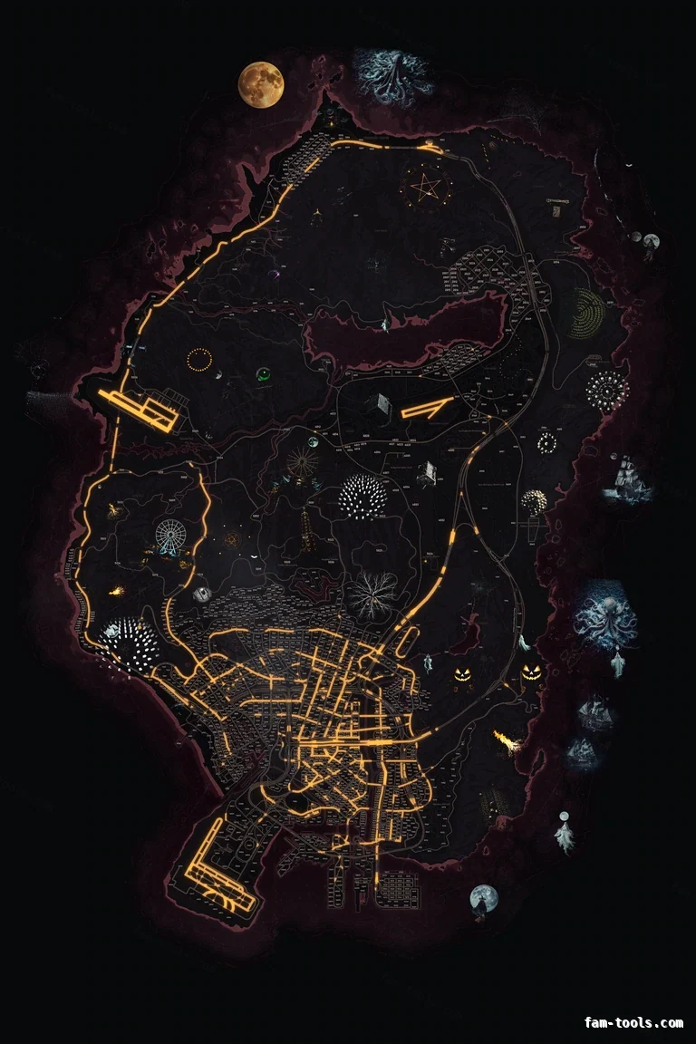 Halloween Red FiveM Halloween minimap, the whole map
