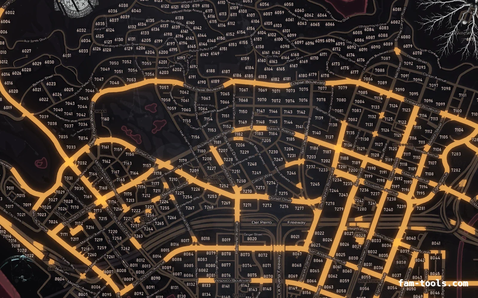 Halloween Red Halloween FiveM minimap, los santos