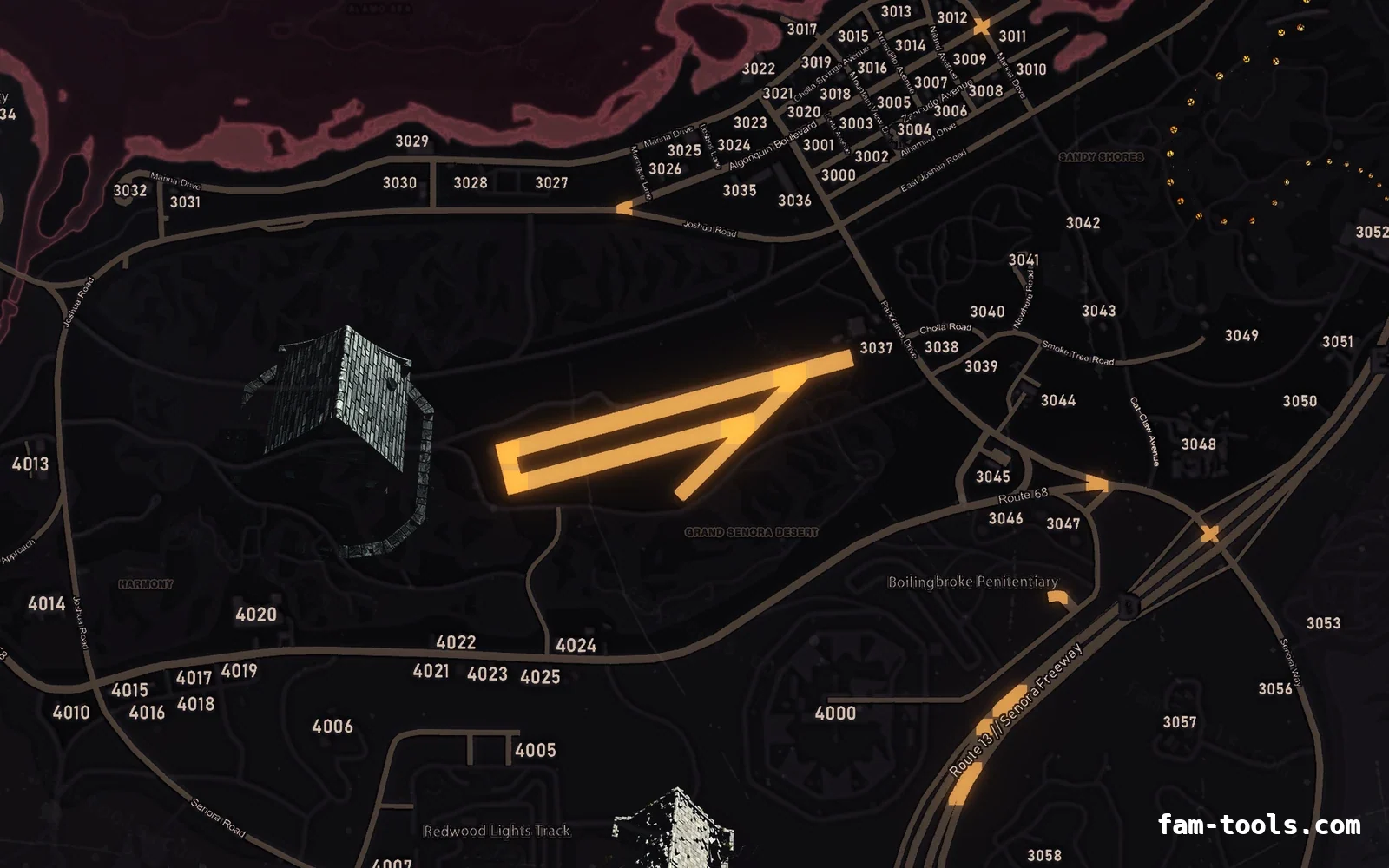 Halloween Red Halloween FiveM minimap, sandy shores