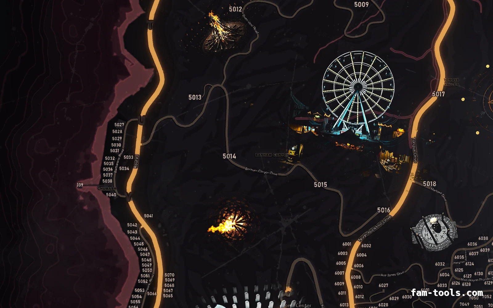 Halloween Red Halloween FiveM minimap, the west coast