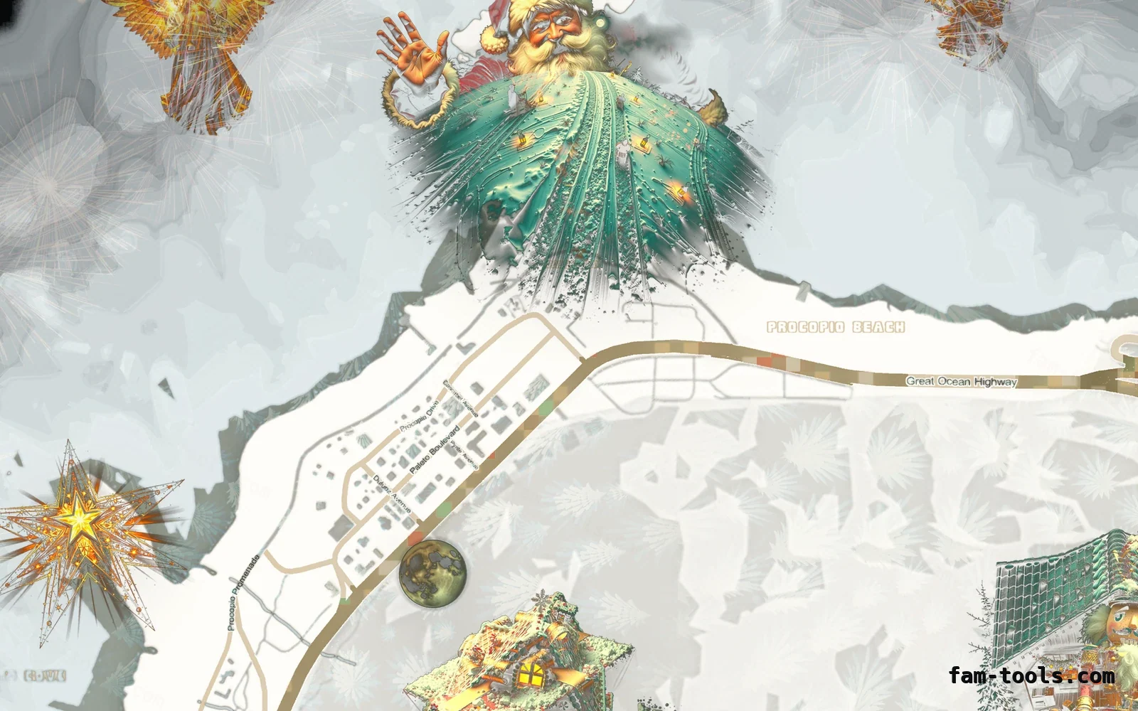 Christmas White Christmas minimap — Paleto Bay Christmas White Christmas FiveM minimap, paleto bay