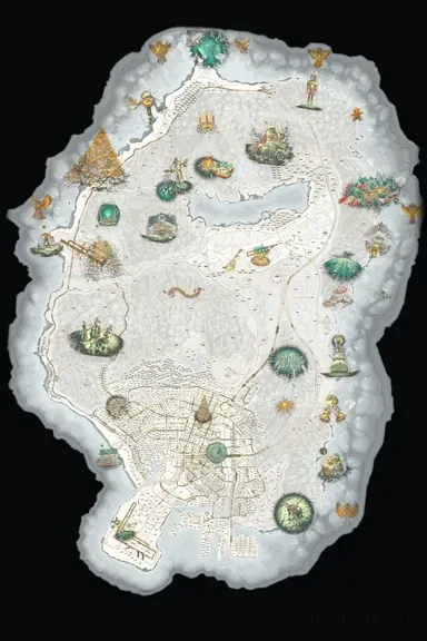 Christmas White WINTER ALABASTER FiveM-compatible minimap for GTA 5 — with postal codes — showing the whole Los Santos and Blaine County map
