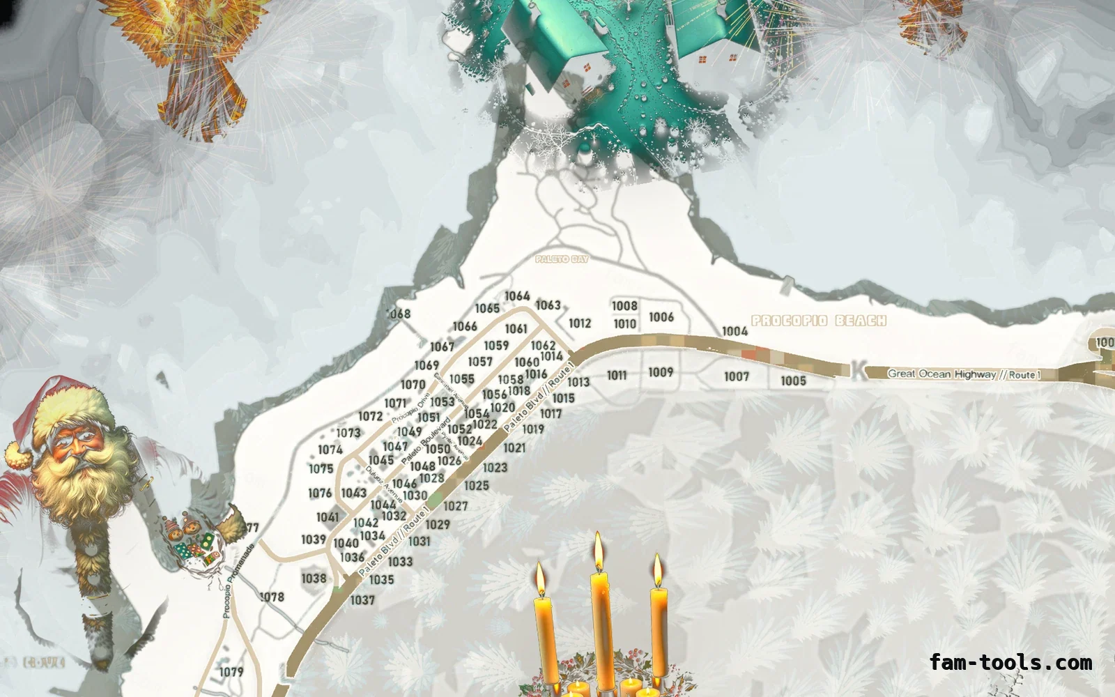 Christmas White Christmas FiveM minimap, paleto bay