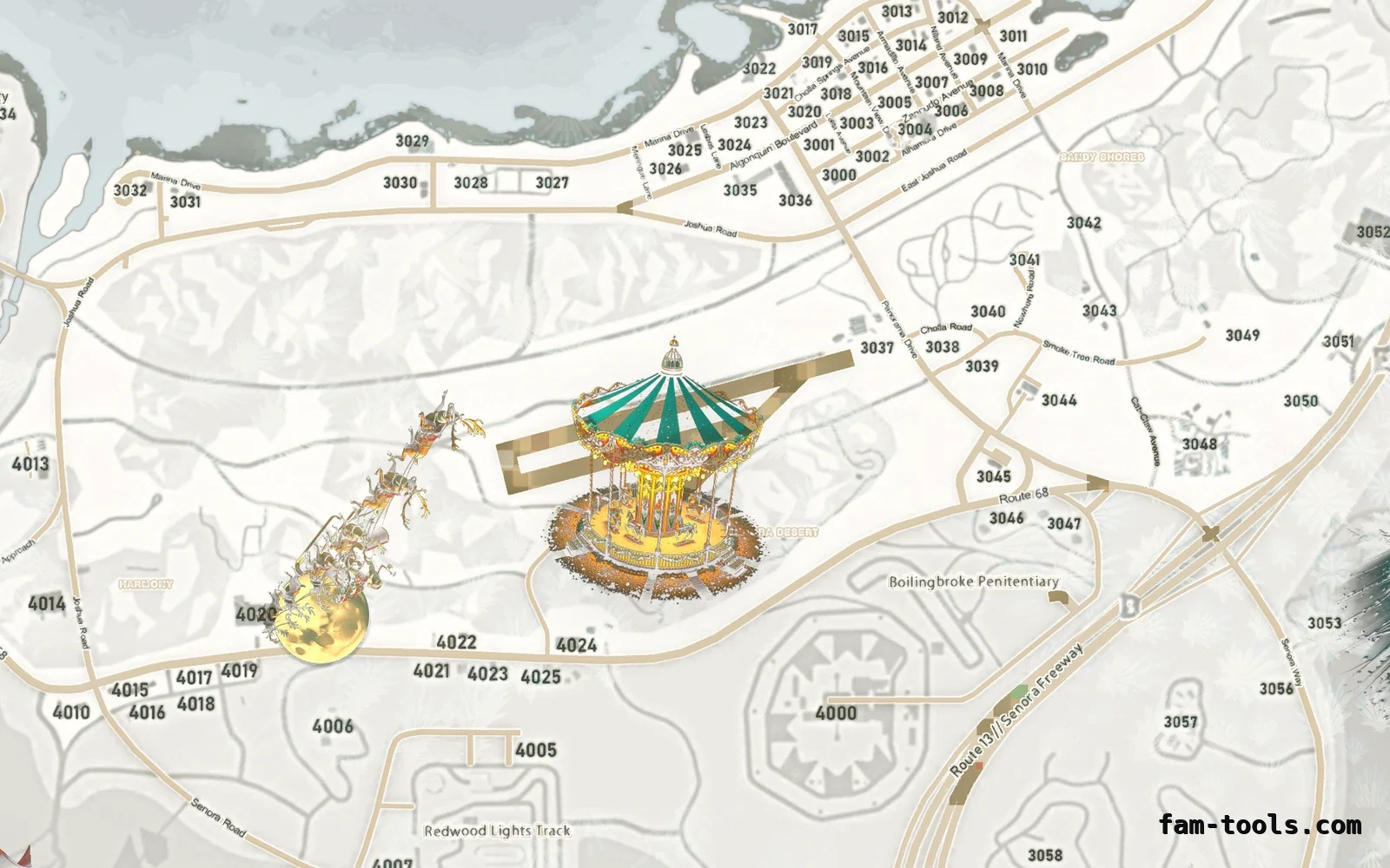 Christmas White Christmas FiveM minimap, sandy shores