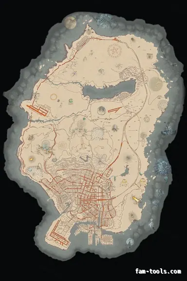 Halloween White HAUNTED ALABASTER FiveM-compatible minimap for GTA 5 — with postal codes — showing the whole Los Santos and Blaine County map