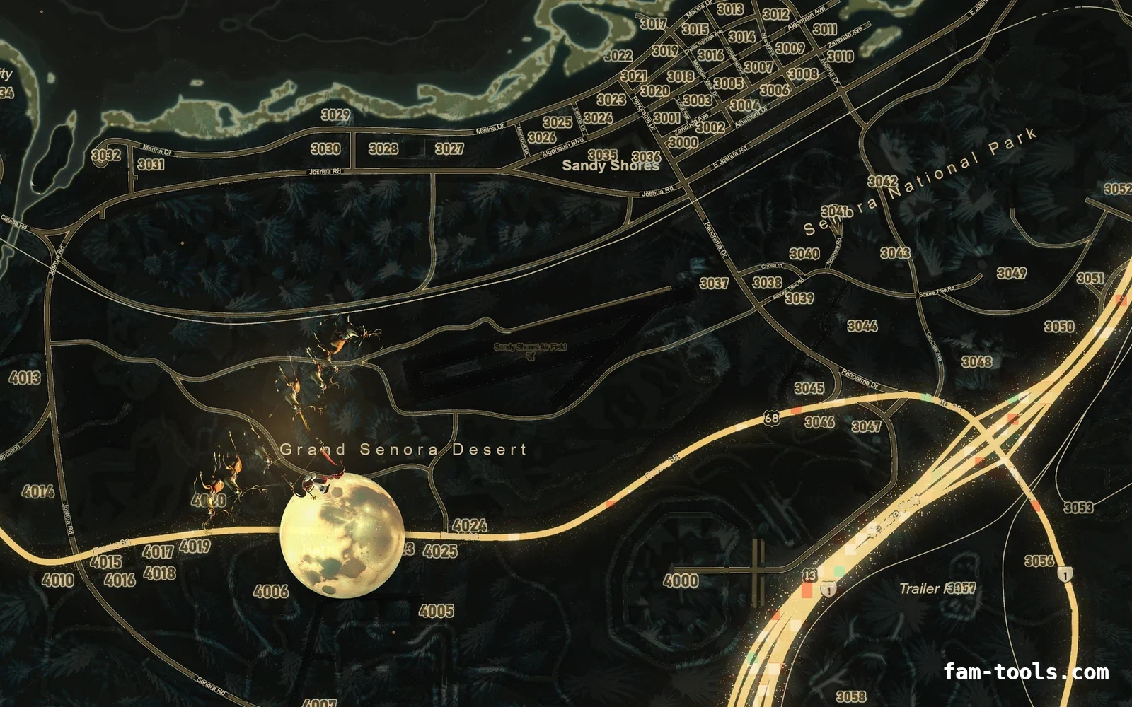 Christmas Yellow Christmas FiveM minimap, sandy shores