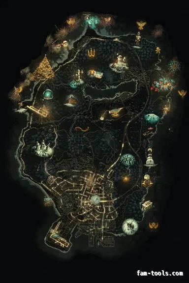 Christmas Yellow WINTER SOLAR FiveM-compatible minimap for GTA 5 — with postal codes — showing the whole Los Santos and Blaine County map